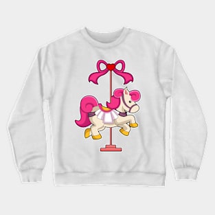 Horse as Carousel horse Crewneck Sweatshirt